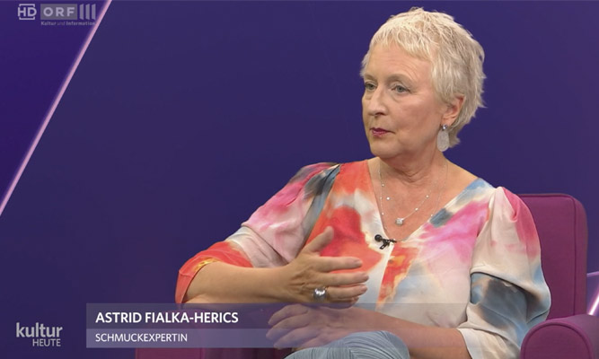 ORF 3 Kultur heute – Interview Schmuckexpertin Astrid Fialka-Herics